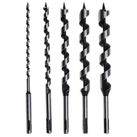 5 kpl puuntyöstöporanteräsarja 230 mm Sds Plus 6 10 14 18 20 mm puuporanterät