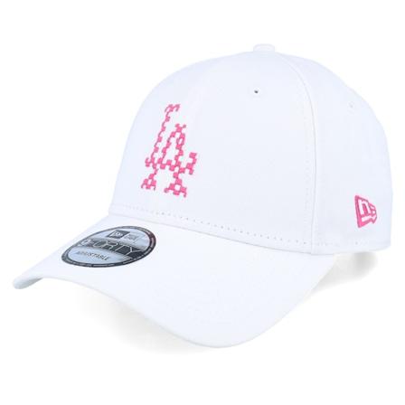New Era - Los Angeles Dodgers Seasonal Infill 9FORTY White/Pink Adjustable Adjustable White Cap - MLB @ Hatstore
