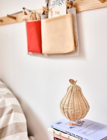 OYOY MINI Saga Bed Storage - Red - 24X40X2CM