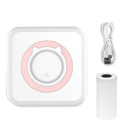 Mini Termisk Skriver Instant Klistremerke Blekkfri Bærbar