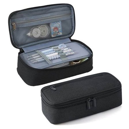 Suuri kynäkotelo, monitoiminen kynäkotelo, penaali / kynärasia – kouluun ja toimistoon, 21x5x8,5cm