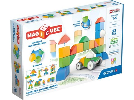 GEOMAG GEOMAG Magicubes 32 kuber - Lyreco - Skola och förskola - Lekmaterial - Bygglek, konstruktion och mosaik