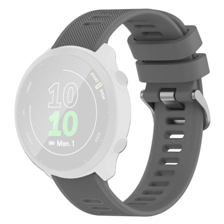 Samsung Galaxy Watch 5 / 5 Pro / Watch 4 klockarmband i silikon med twillstruktur - Mörkgrå