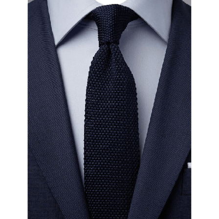 John Henric Silk Knitted Tie Accessoarer Herr Blå 6