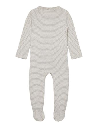 Striped Jersey Full Body W. Back Opening Grey Copenhagen Colors
