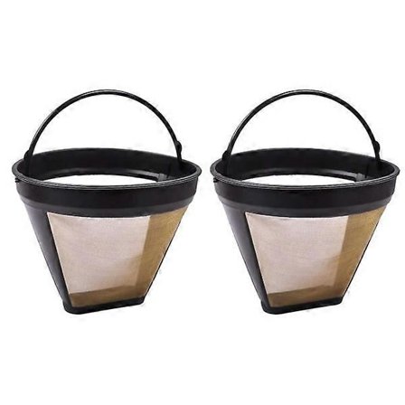2 stk. Gjenbrukbare kjegleformede kaffefiltre erstatter ditt permanente kaffefilter for Machi gold