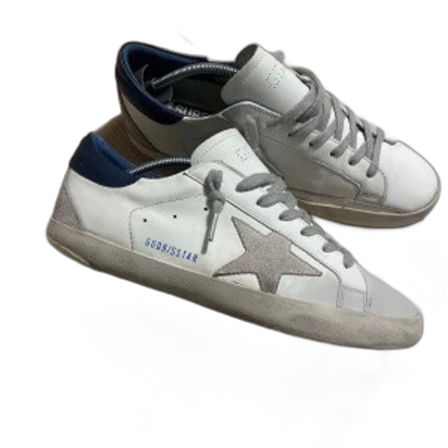 Vita sneakers med grå stjärna