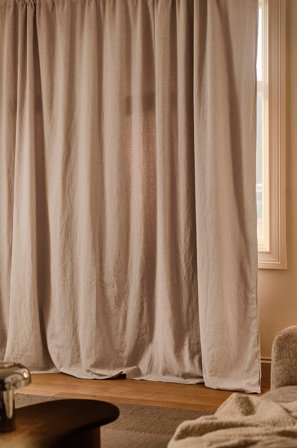 Jotex - Mørkleggingsgardin Lin 1-lengde Ekstra Bred Linbeige - MELANIE - Kjøp Lingardiner hos Jotex