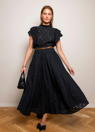 Astrid Skirt Black Lace Black Lace / S