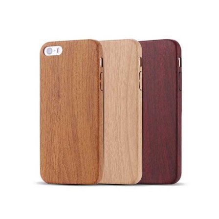 iPhone 6S Plus puinen kotelo | Silikonikuori Puujäljitelmä