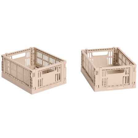 HAY Colour Crate Mini säilytyslaatikko 2 kpl, powder