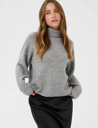 Kaffe Kaerin Rollneck - Grey - XXL