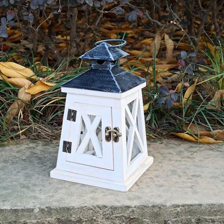 Trälykta Vintage Ljusstake Dekorativ Ljuslykta