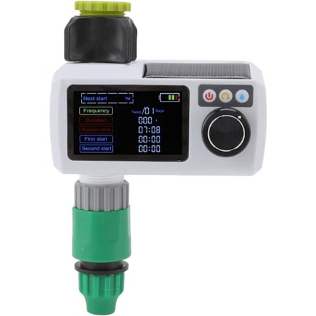 Automatisk Solcellsvatten Timer IP68 Vattentät Bevattningssystem Programmerbar Trädgårdsbevattning Timer Slang Kran Timer Kontroller