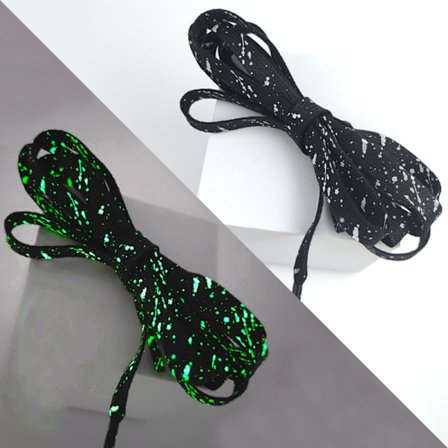 Skosnören som lyser i mörkret