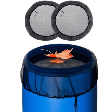 2 Mesh Cover kompatible Regnvandstønder - Regnvandstønde Net Cover med snøre Regnvandstønde Net Screen