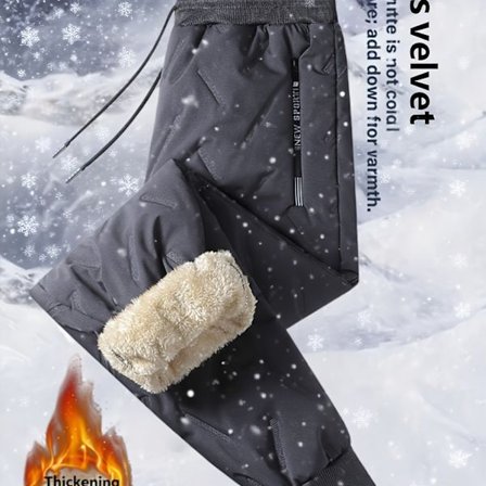 Nye høst- og vinterdamebukser for sport og fritid, med tykt fleecefôr for varme og beskyttelse mot kulde