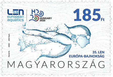 Ungarn - EM svømning - Postfrisk frimærke
