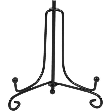 (10 tommer) Health Gear 1 stk 4" - 12" Svarte tallerkenstativ for utstilling av boller, tallerkenholder, staffeli for å holde bilder for tallerkener, 