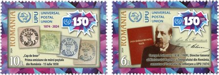 Rumænien - UPU 150 år - Postfrisk sæt 2v
