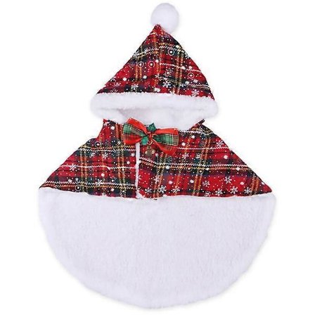 Julkatt Huvtröja Varma Kläder Små Hundkläder Kattdräkt Kläder Husdjur Jultomte Cosplay Kostym