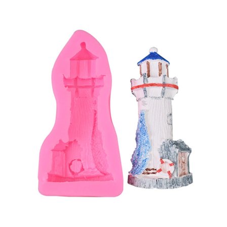 Silikonform for fremstilling av stearinlys Anker-seilbåt-lysform Epoksy-støpeform for håndlaget bryllupslyssmykke