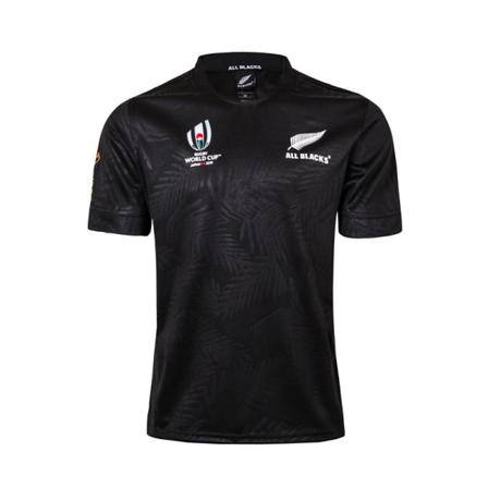 Mordely Rugbytröja Herr Nya Zeeland All Home Rugby Shirt 2019 World Cup Sportwear (Vuxenstorlek) Black 3XL