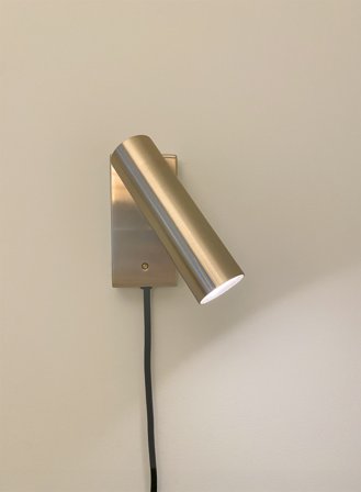 Slim vegglampe - oxidert