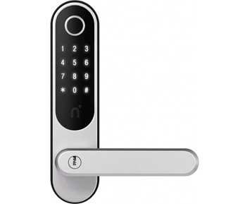 Nimly Touch Pro - Black/Silver - Smart lås med flera upplåsningsmetoder till ytterdörr