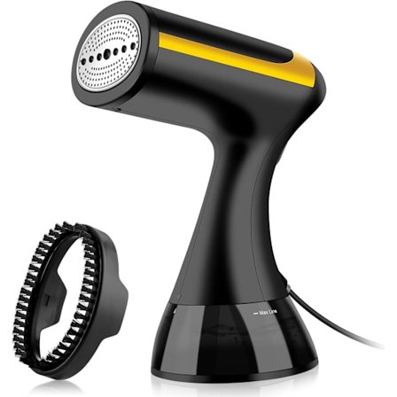 Klesdamper, 1500W kraftig klesdamper med 350 ml avtakbar vanntank, bærbar håndholdt klesstoff rynkefjerner, 20 sekunder rask