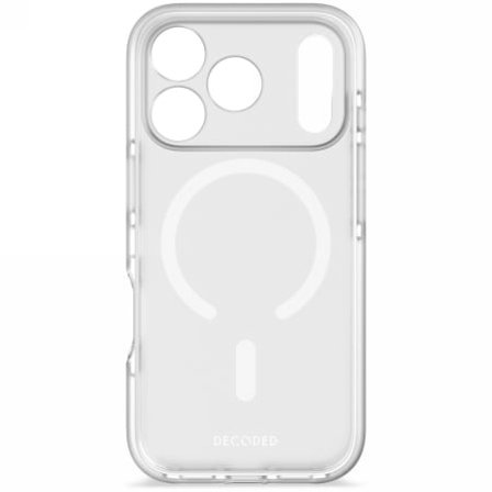 Decoded DropTec Transparent MagSafe-fodral med bakstycke för iPhone 17 Pro - genomskinlig