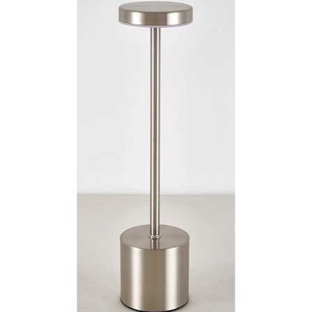 Enkel genopladelig bordlampe restaurant skrivebordsbar atmosfære lampe natlampe ved sengen - sand sølv sand sølv