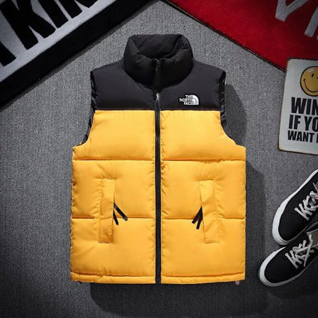 Män väst dun bomullsjacka kvinnor kamisole par bär jacka