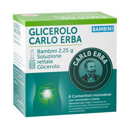 Glicerolo 6 Microclismi Stitichezza Bambini Camomilla Malva