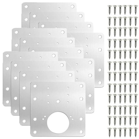 12x Hengselreparasjonsplate Skapdørhengsler Monter 12 stk