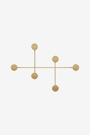 Hanah Home - Väggkrok i metall - Emilia - Guld - Småförvaring - Från Homeroom