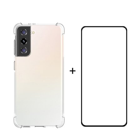 ENKAY TPU Skal & 0,2mm Skærmbeskytter Samsung Galaxy S21 Plus
