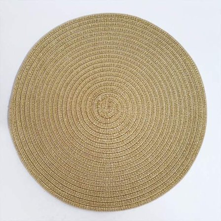 Runde dækkeservietter Bordmåtte GULD