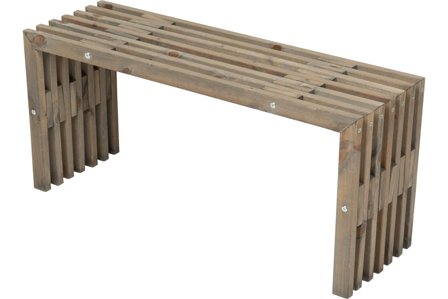 EcoFurn Eco D-Benk Furu Grå