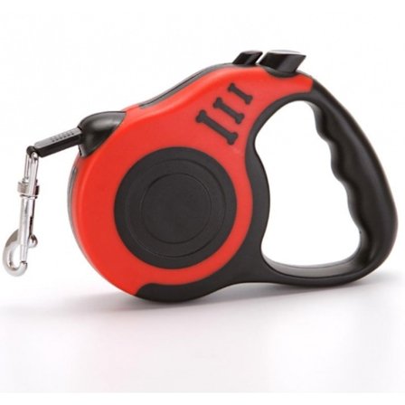 Automatic retractable leash, red, 5m