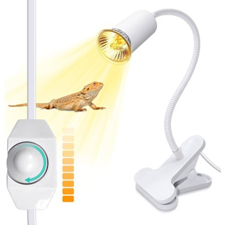 Kilpikonnan lämpölamppu, 240 cm kaapeli, 40 cm joutsenkaula, UV-lamppu maakilpikonnalle, UVA UVB -lämpölamppu, akvaariolamppu vesikilpikonnalle, [