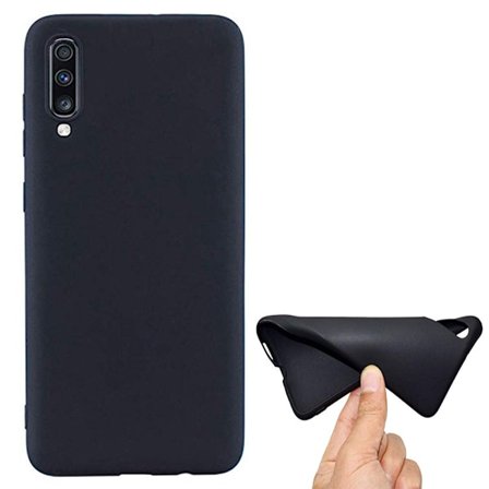 Samsung Galaxy A70 - Stilfuldt mat silikone cover NKOBEE