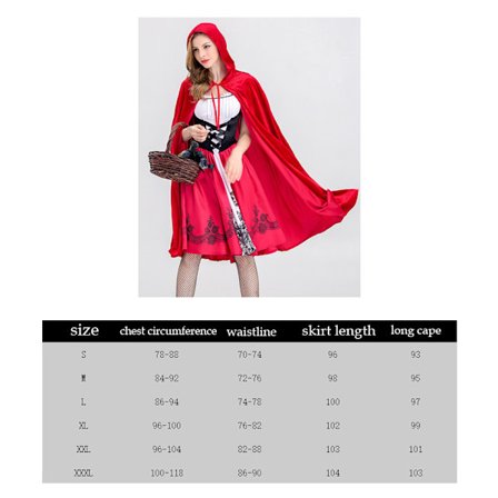 Rød hætte kostume cosplay kostume .