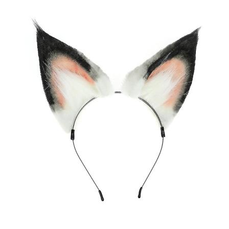 Kettu Kissa Pitkä Karva Korvat Hiukset Päähine Susi Eläin Anime Halloween Chirstmas Puku