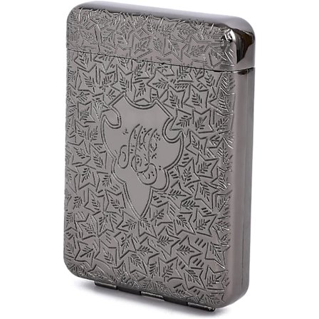 Metallfodral Vintage Hållare - Bärfodral Peaky Blinders Box för Män och Kvinnor, Rymmer 16, upp till 84mm, A-Svart, Vintage