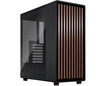 Fractal Design-North Black TG-Elegant midtower med to forhåndstinstallerte PWM-vifter-Computer components-PC-kabinett