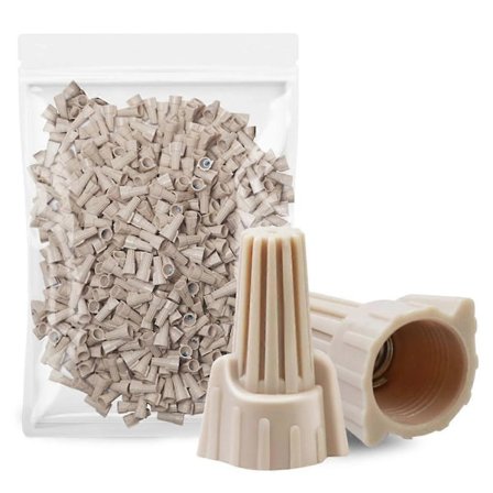 Ledningsmøtrikker, Vinge Ledningsende Konnektorhætter, Ribbehætter til Tilslutning af Ledninger, Fjeder Skrue Terminal