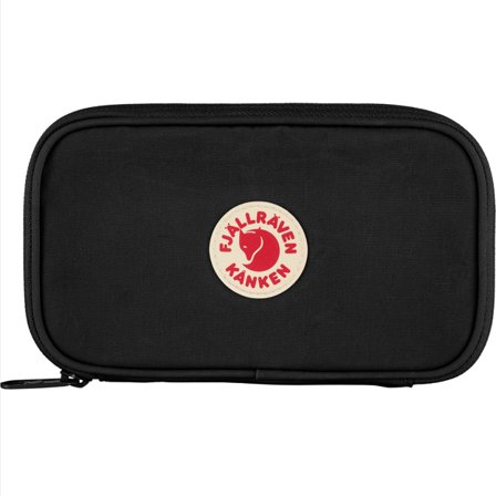Fjällräven Kånken Travel Wallet in Black, G-1000