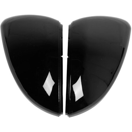 Glans Sort Sidespeildeksel For VW Golf MK7 2014+