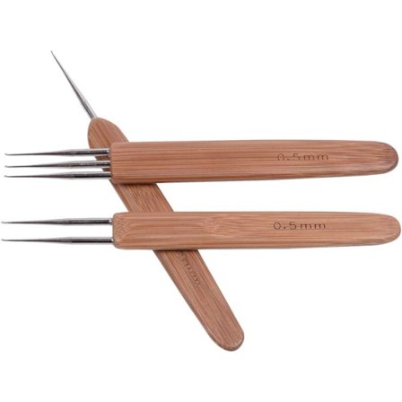 3 kpl/setti D-kokoinen virkkuukoukku, virkkuutyökalu, virkkuukoukku 0,5 mm (1 koukku, 2